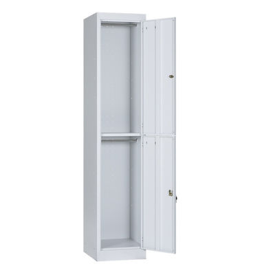 Two Doors  0.5mm Cold Rolled Steel Metal Wall Locker