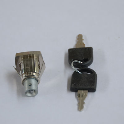 Plastic Key Cap Chrome plating  Black Metal Cabinet Locks