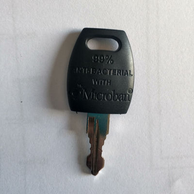 Plastic Key Cap Chrome plating  Black Metal Cabinet Locks